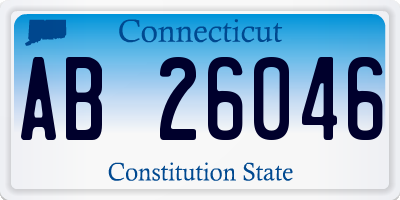 CT license plate AB26046