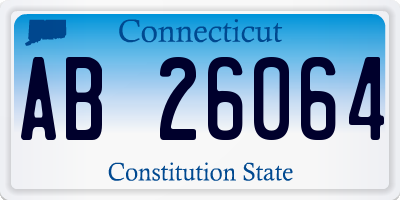 CT license plate AB26064
