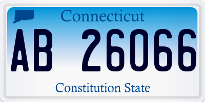 CT license plate AB26066