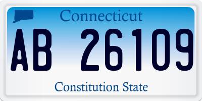 CT license plate AB26109