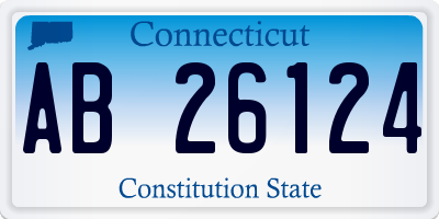 CT license plate AB26124