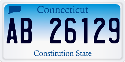 CT license plate AB26129