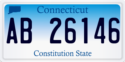 CT license plate AB26146