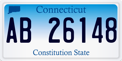 CT license plate AB26148