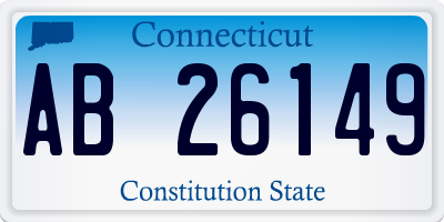 CT license plate AB26149