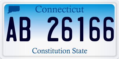 CT license plate AB26166