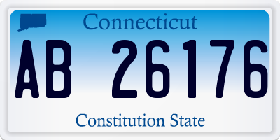 CT license plate AB26176