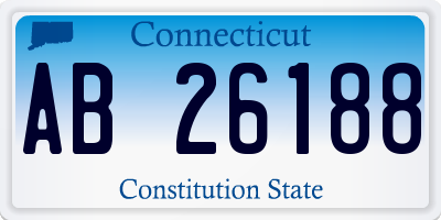 CT license plate AB26188