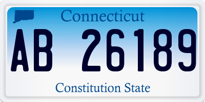 CT license plate AB26189