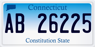 CT license plate AB26225