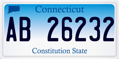 CT license plate AB26232