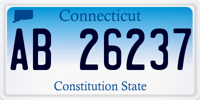 CT license plate AB26237