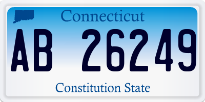 CT license plate AB26249
