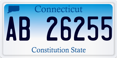 CT license plate AB26255