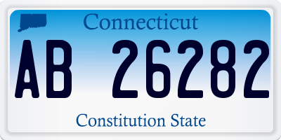 CT license plate AB26282