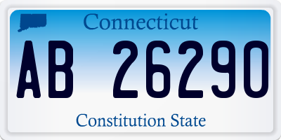 CT license plate AB26290
