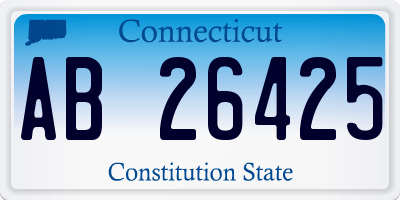 CT license plate AB26425