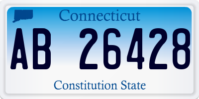 CT license plate AB26428