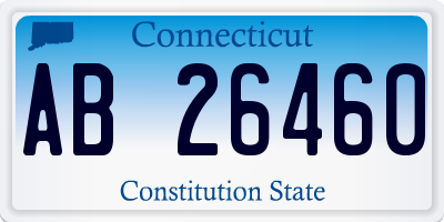 CT license plate AB26460