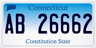 CT license plate AB26662
