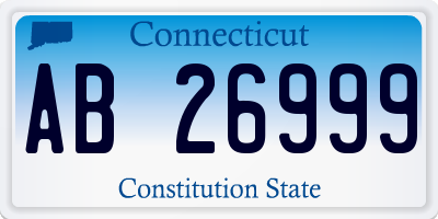 CT license plate AB26999
