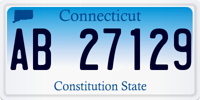 CT license plate AB27129