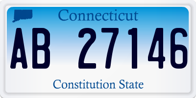 CT license plate AB27146