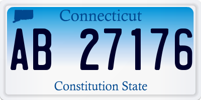 CT license plate AB27176