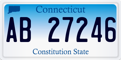 CT license plate AB27246