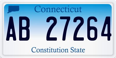 CT license plate AB27264