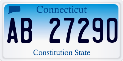 CT license plate AB27290