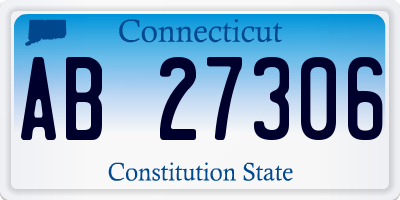 CT license plate AB27306