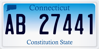 CT license plate AB27441