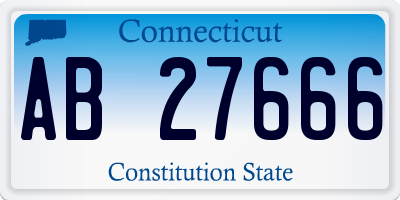 CT license plate AB27666