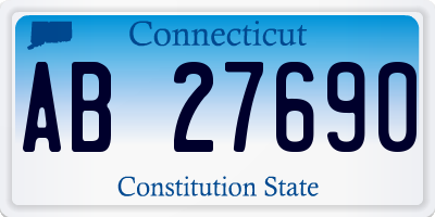 CT license plate AB27690