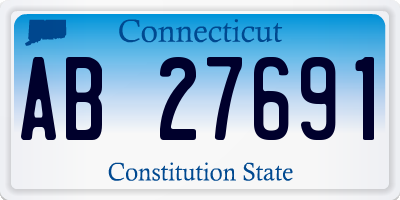 CT license plate AB27691