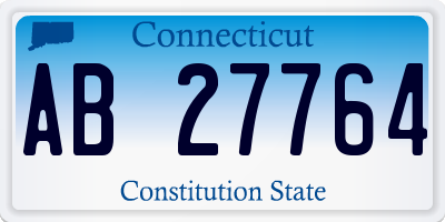 CT license plate AB27764