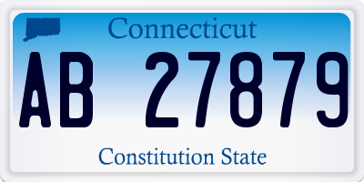 CT license plate AB27879