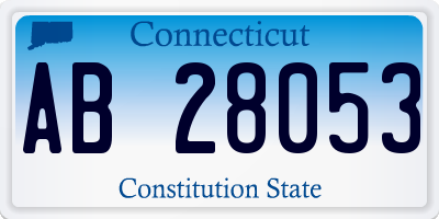 CT license plate AB28053