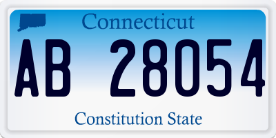 CT license plate AB28054