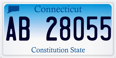 CT license plate AB28055