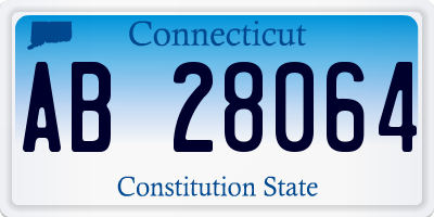 CT license plate AB28064