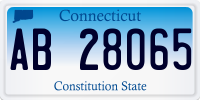 CT license plate AB28065