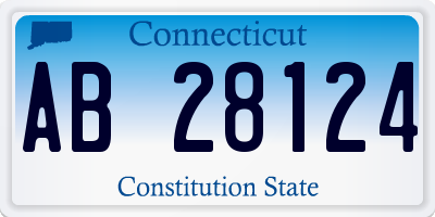 CT license plate AB28124