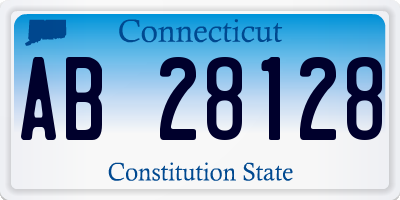 CT license plate AB28128