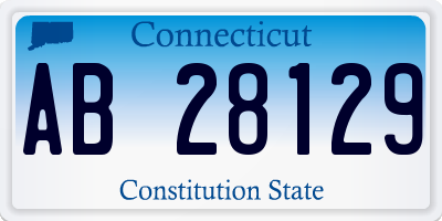 CT license plate AB28129