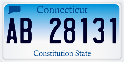 CT license plate AB28131