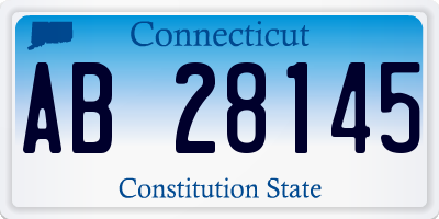 CT license plate AB28145