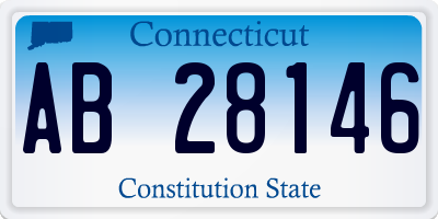 CT license plate AB28146