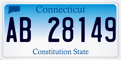 CT license plate AB28149